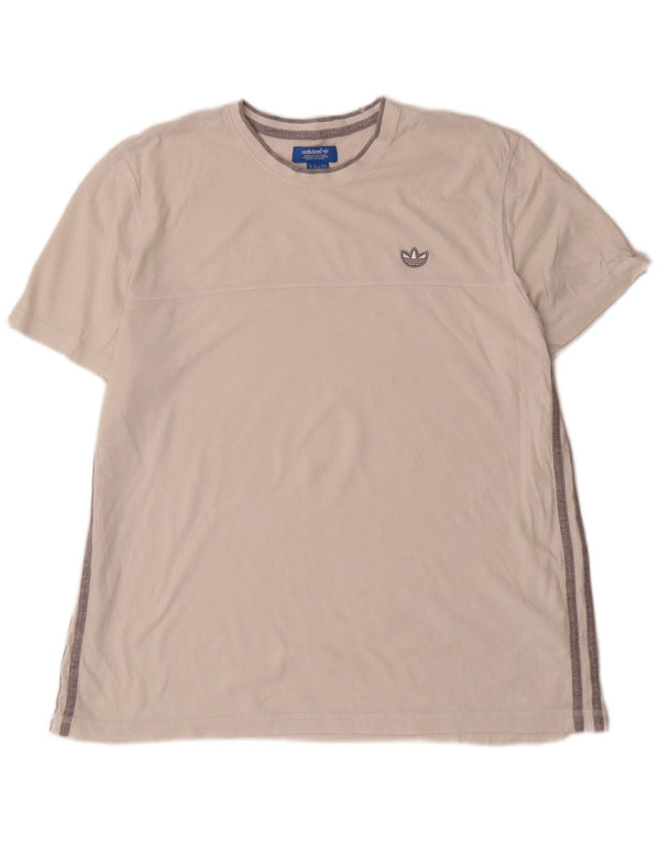 Adidas Herren T-Shirt Top XL Weiß Baumwolle