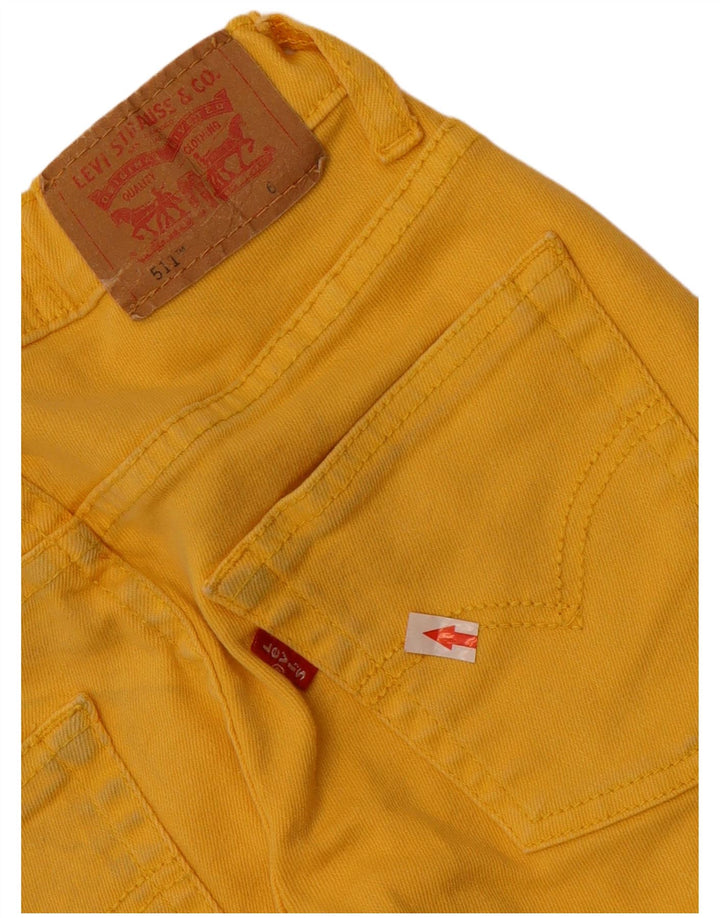 Levi's Jungen 511 Slim Jeans, 5–6 Jahre, W22 L21, gelbe Baumwolle