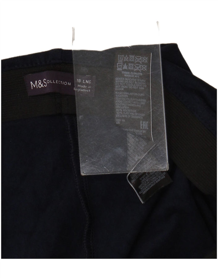 Marks & Spencer Damen Leggings UK 18 XL Marineblau Polyester