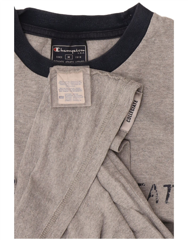 Champion Herren-T-Shirt mit Grafik, mittelgraue Baumwolle