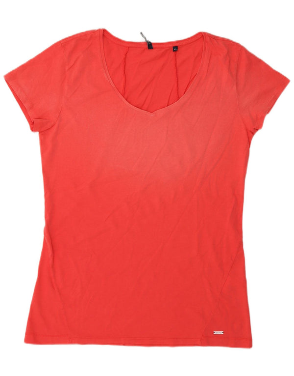 Woolrich Womens T-Shirt Top UK 18 XL Pink Cotton