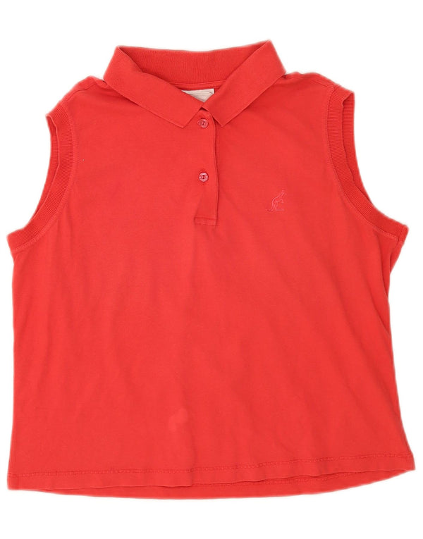 AUSTRALIAN L'ALPINA Damen Ärmelloses Poloshirt IT 52 2XL Rot