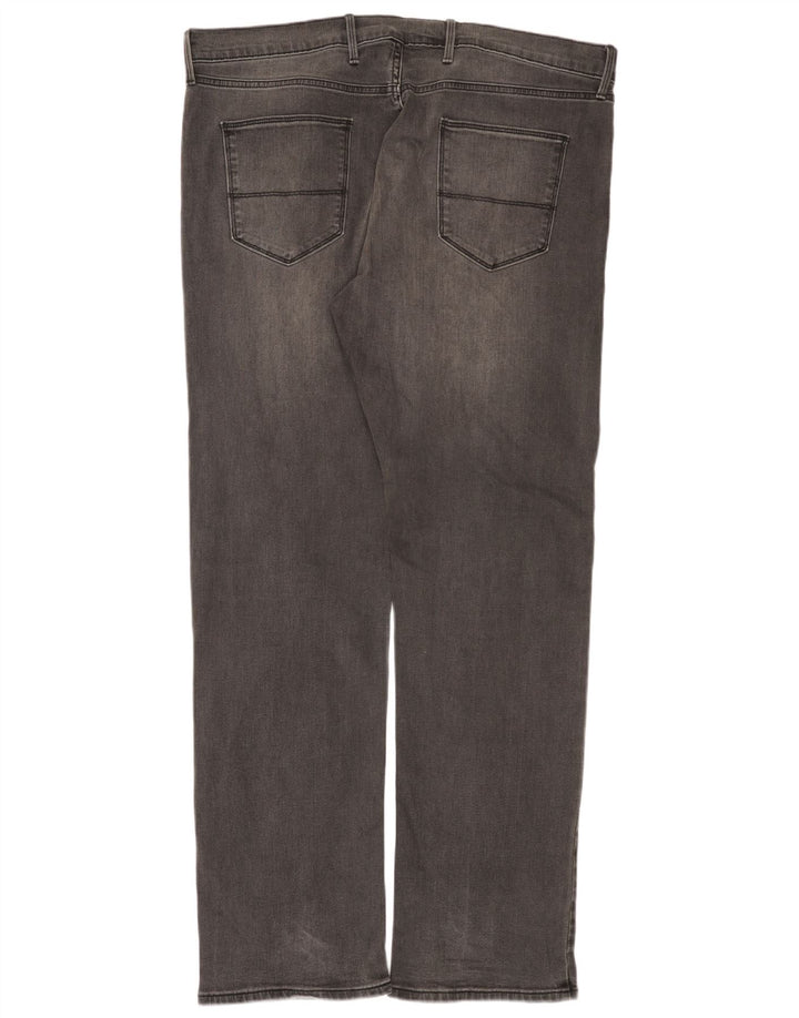 Marks & Spencer Herren Straight Jeans W38 L33 Graue Baumwolle