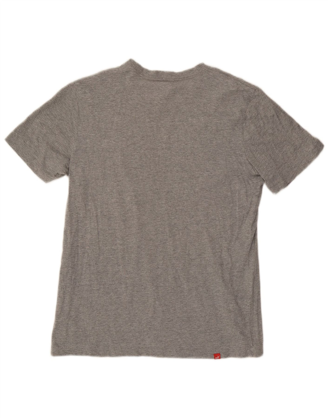 Puma Herren Grafik-T-Shirt-Oberteil aus mittelgrauer Baumwolle
