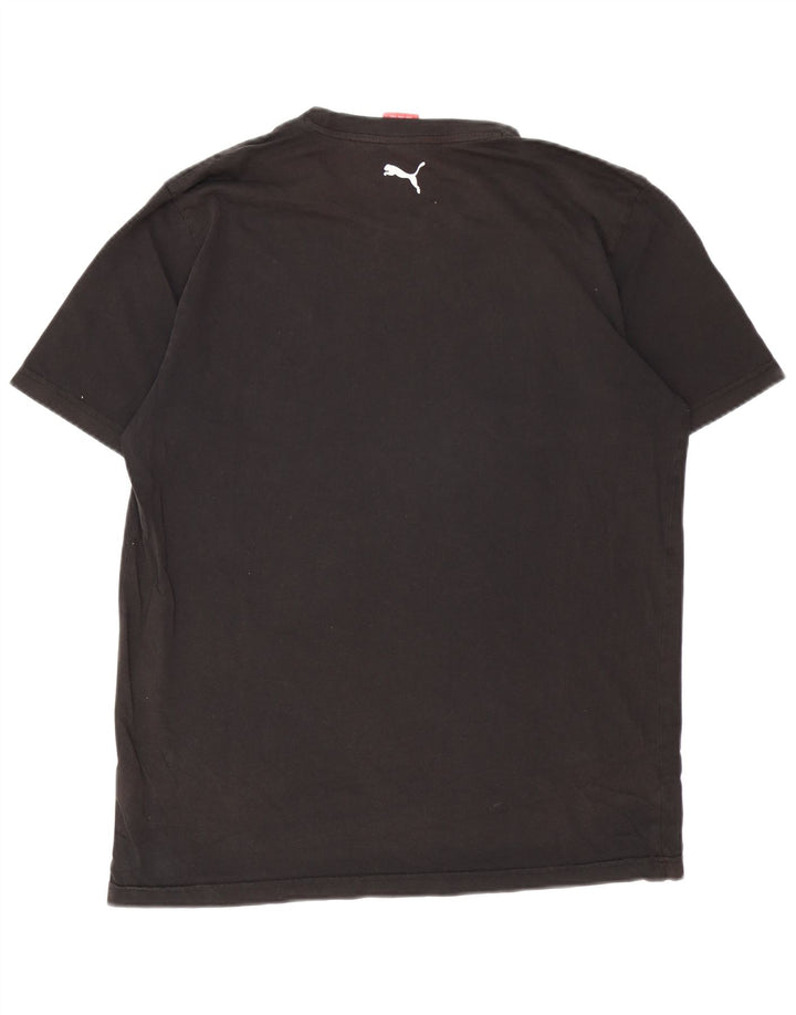 Puma Herren T-Shirt mit Grafik, groß, aus schwarzer Baumwolle