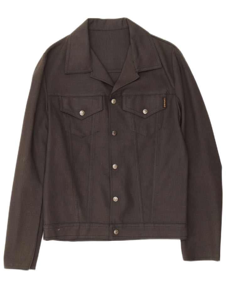 Vintage Herren Bomberjacke UK 34 XS Grau