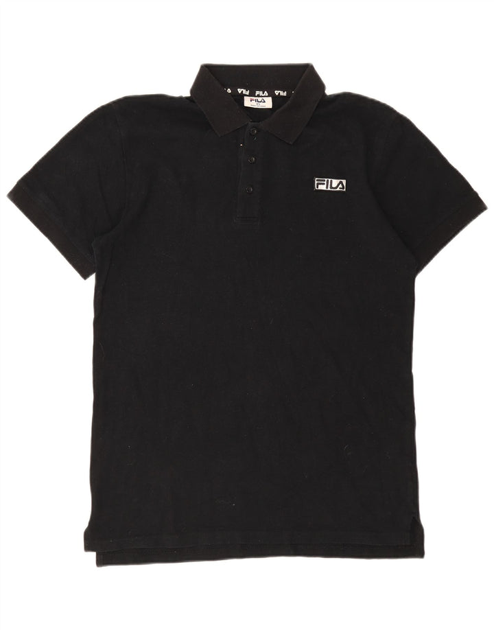 Fila Herren Poloshirt XS Schwarz Baumwolle