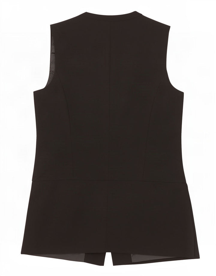 Marks & Spencer Damen Weste UK 14 Mittelschwarzes Polyester