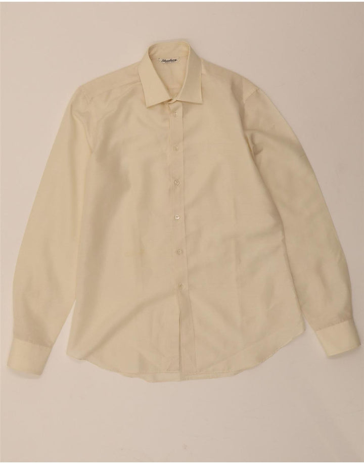 VINTAGE Womens Shirt Size 38 Medium Beige Polyester Vintage Vintage and Second-Hand Vintage from Messina Hembry 