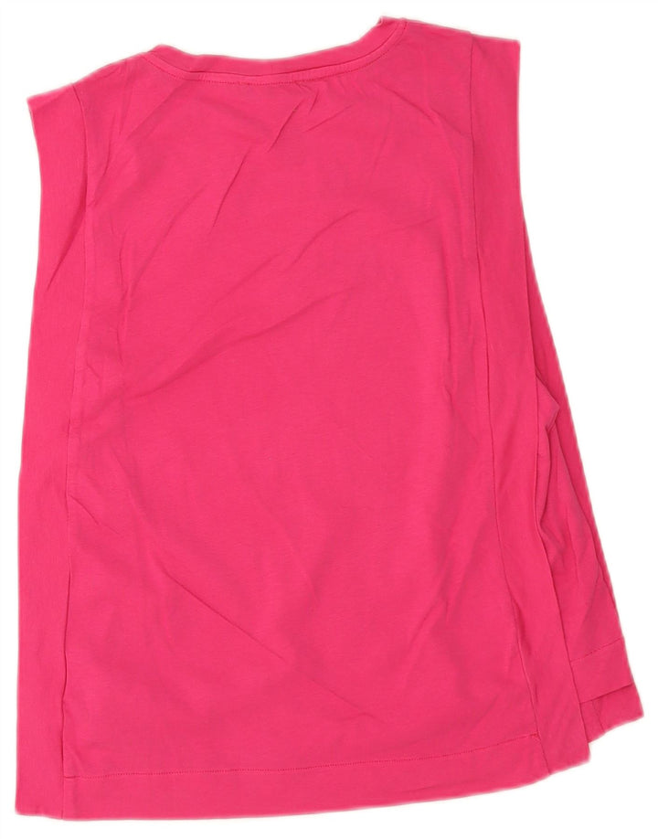 Benetton Damen-Trägershirt UK 12 Mittelrosa