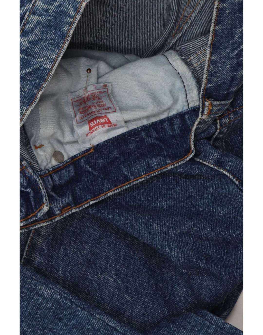 Levi's Damen Straight Jeans W26 L27 Blaue Baumwolle