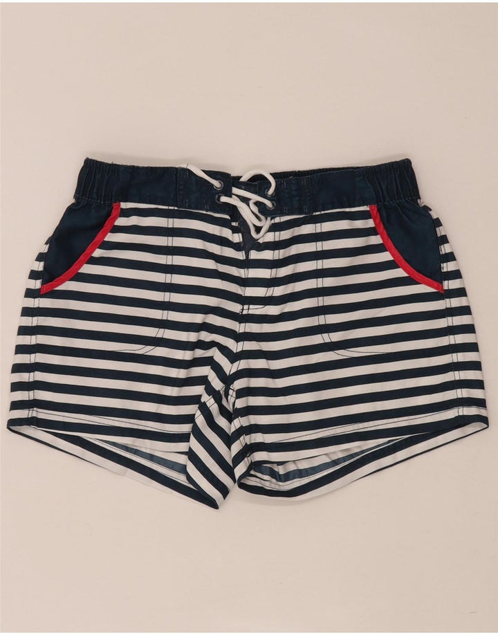 Fat Face Damen-Badeshorts, UK 10, Größe S, Marineblau, gestreift, Polyester