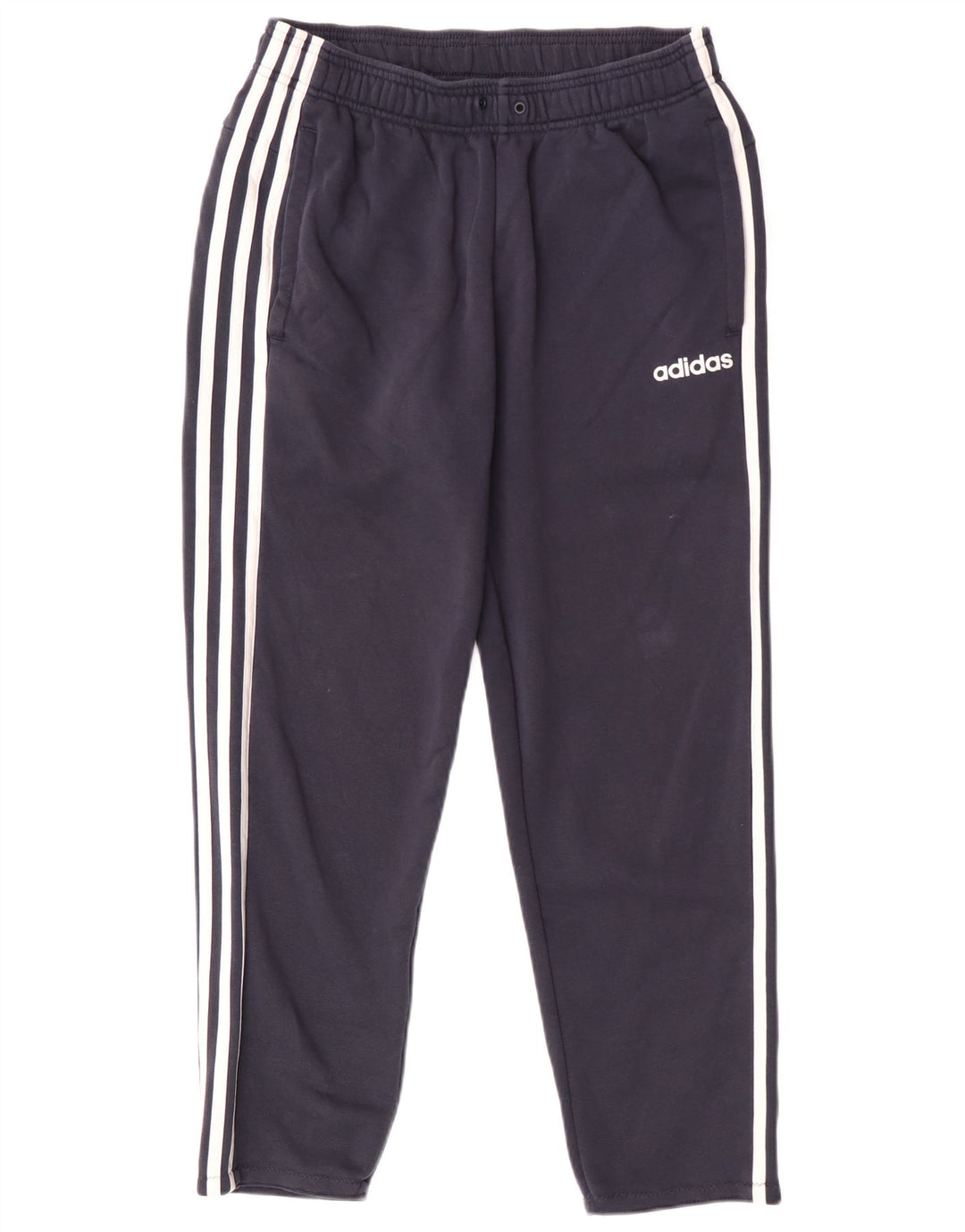 Adidas Herren-Trainingshose aus mittelblauer Baumwolle