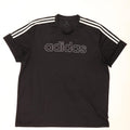 Adidas Herren Climalite Graphic T-Shirt Top 2XL Schwarz Polyester