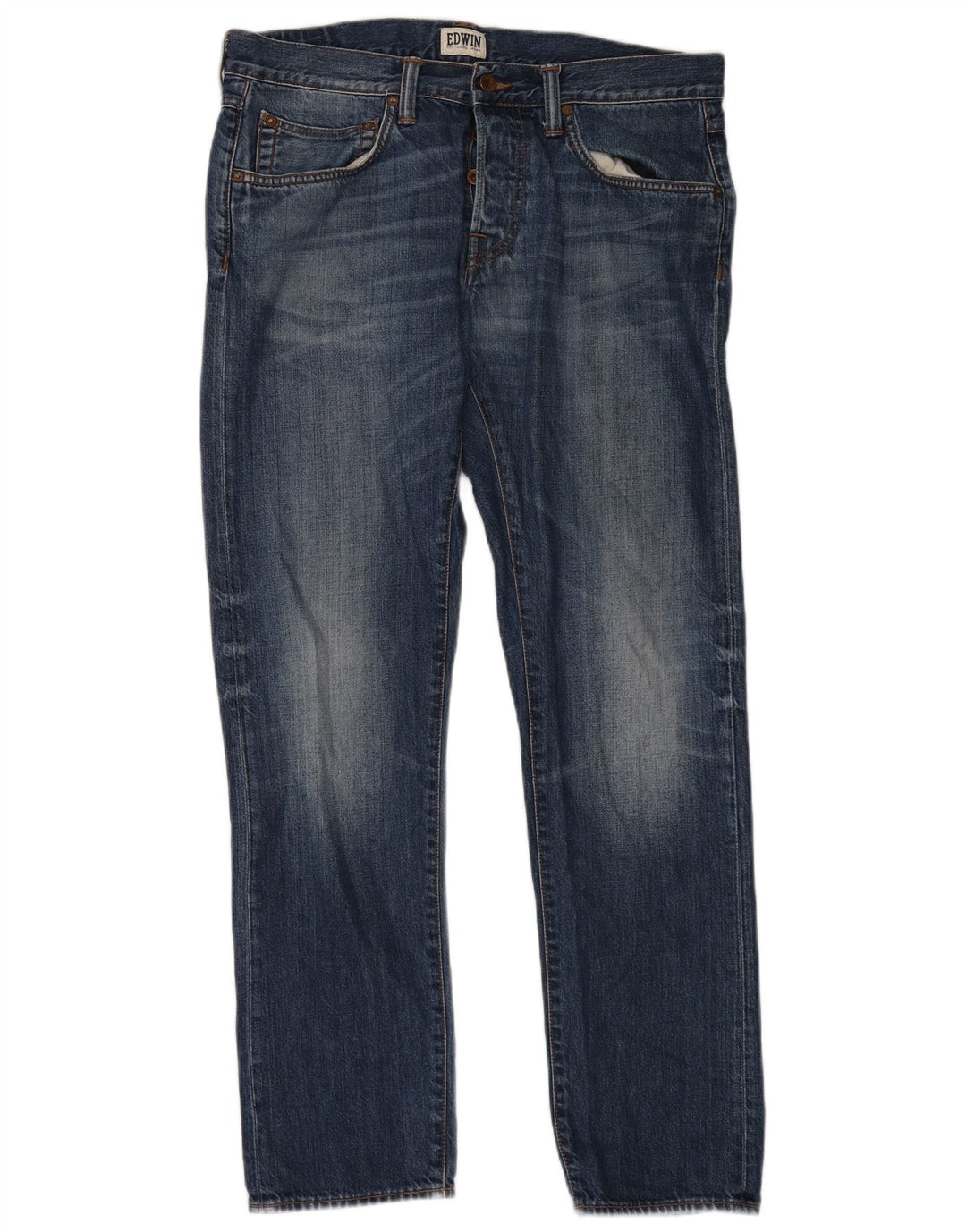 Edwin Herren Relaxed Fit Straight Jeans W34 L32 Blau