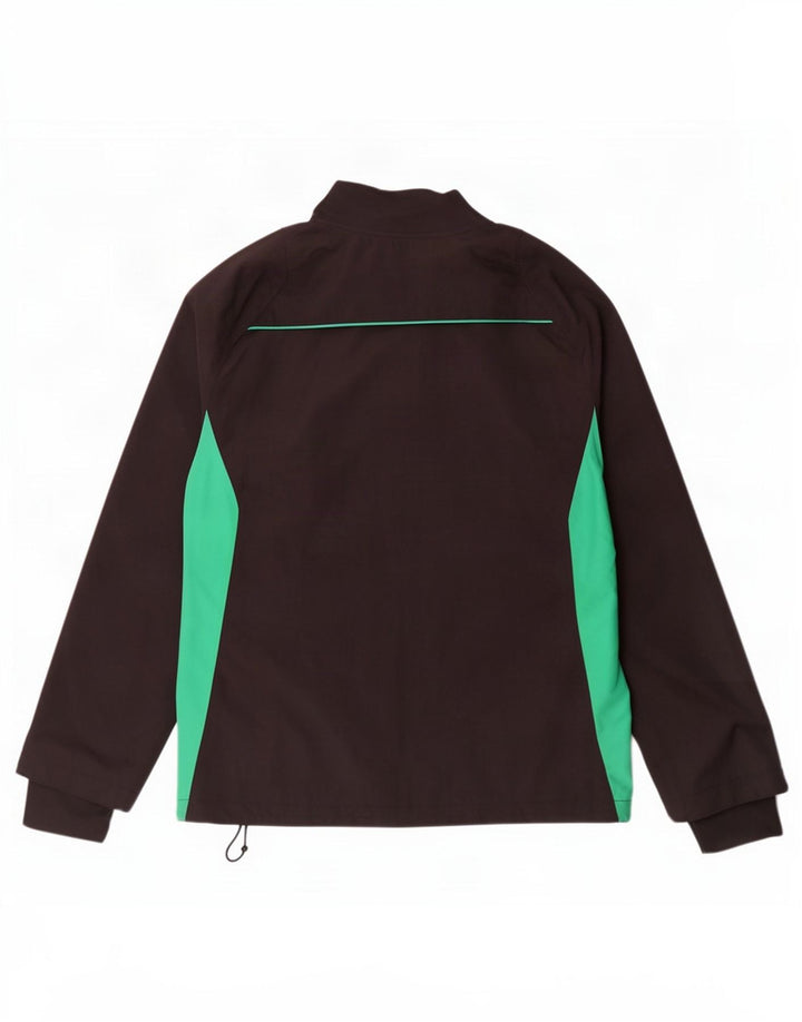 Puma Herren IRFU Pullover-Trainingsanzugoberteil Mittelschwarzes Colourblock-Nylon