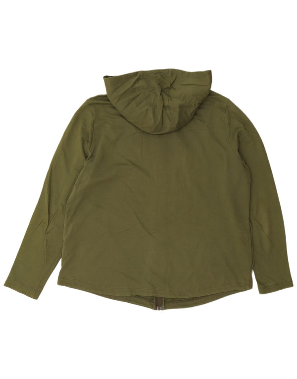 Marks & Spencer Damen-Kapuzenpullover mit normaler Passform, UK 16, Lagre Khaki, Baumwolle