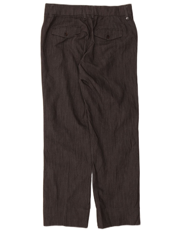 Lee Damen gerade Freizeithose US 8 Medium W30 L29 Grau Baumwolle