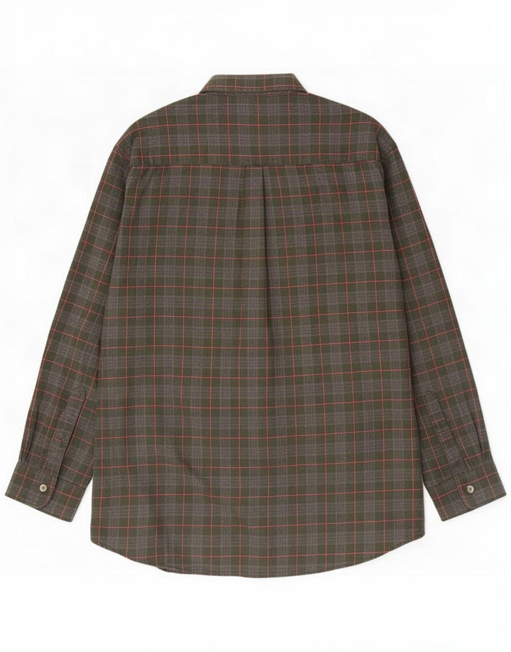 L.L.Bean Flanellhemd für Herren, groß, grün kariert