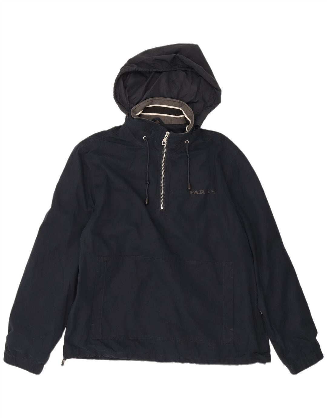 Farah Herren-Anorakjacke mit Kapuze, UK 40, Größe L, Marineblau, Polyester