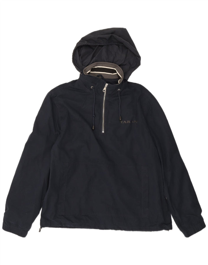 Farah Herren-Anorakjacke mit Kapuze, UK 40, Größe L, Marineblau, Polyester