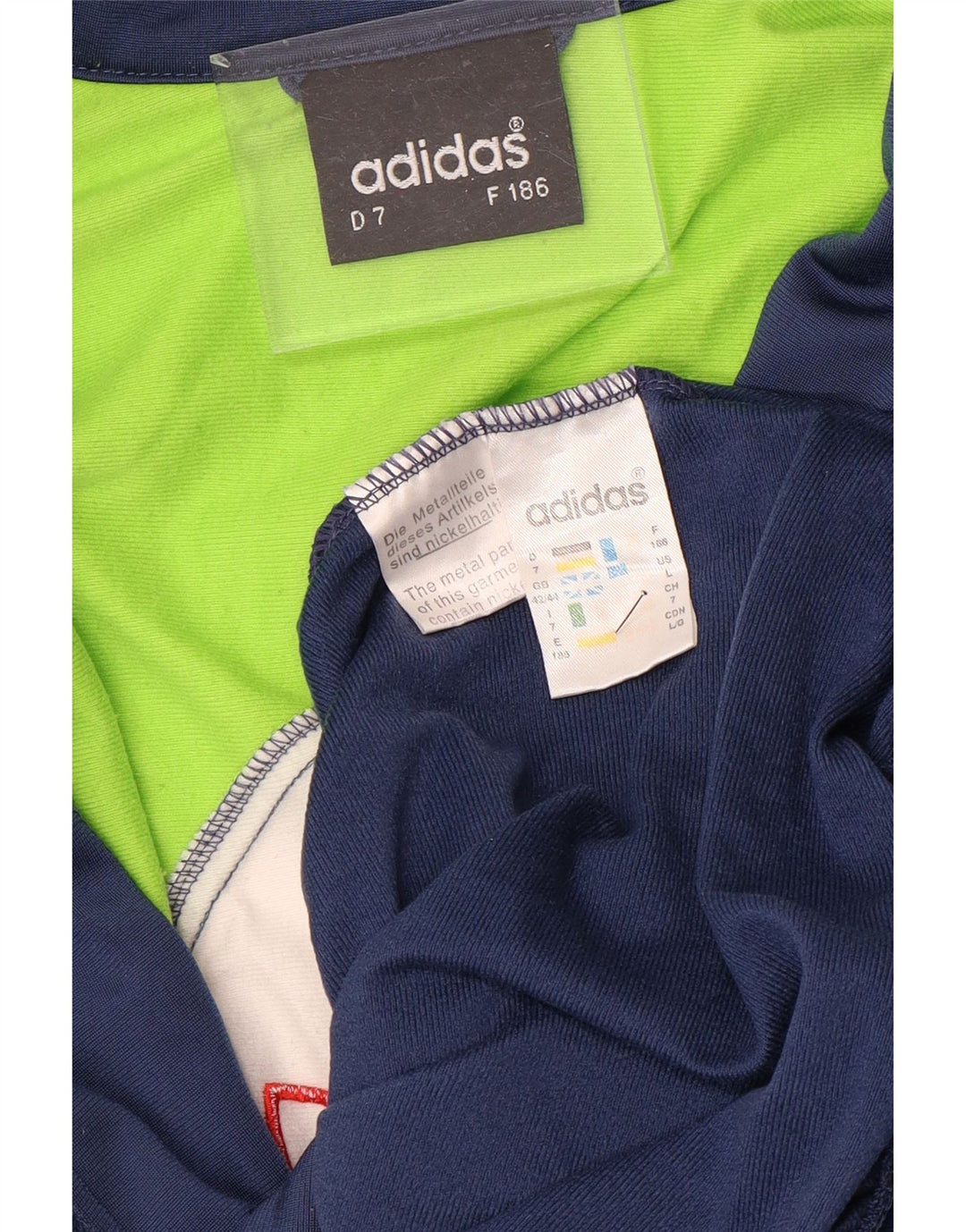 ADIDAS Herren-Trainingsanzug-Top-Jacke, UK 42/44, groß, Marineblau, Farbblock