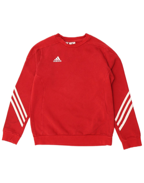 Adidas Jungen Sweatshirt Pullover 11–12 Jahre große rote Baumwolle