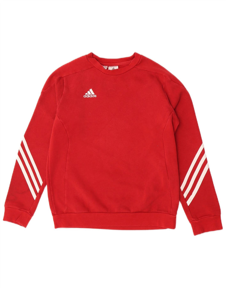 Adidas Jungen Sweatshirt Pullover 11–12 Jahre große rote Baumwolle