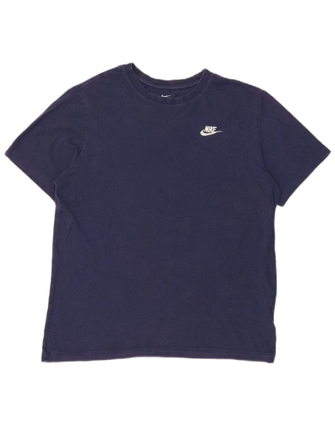 Nike Herren-T-Shirt-Oberteil, mittelgroß, marineblau, Baumwolle