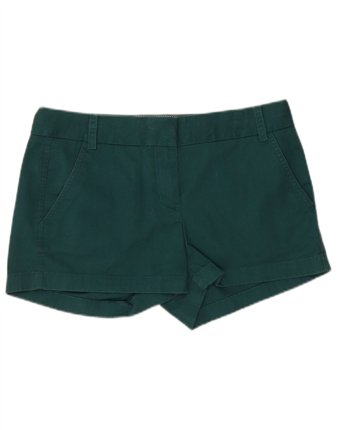 J. CREW Damen Chinoshorts US 4 Small W32 Grüne Baumwolle