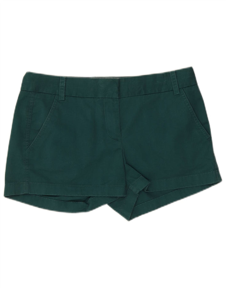 J. CREW Damen Chinoshorts US 4 Small W32 Grüne Baumwolle