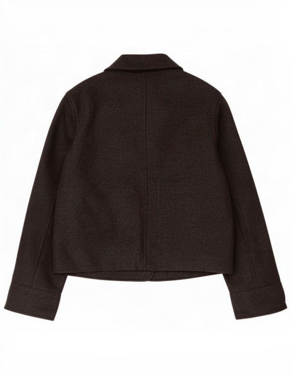 Zara Damen 3-Knopf-Blazerjacke UK 6 XS Graues Polyester