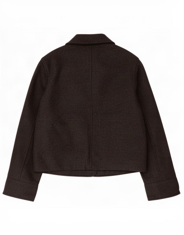 Zara Damen 3-Knopf-Blazerjacke UK 6 XS Graues Polyester