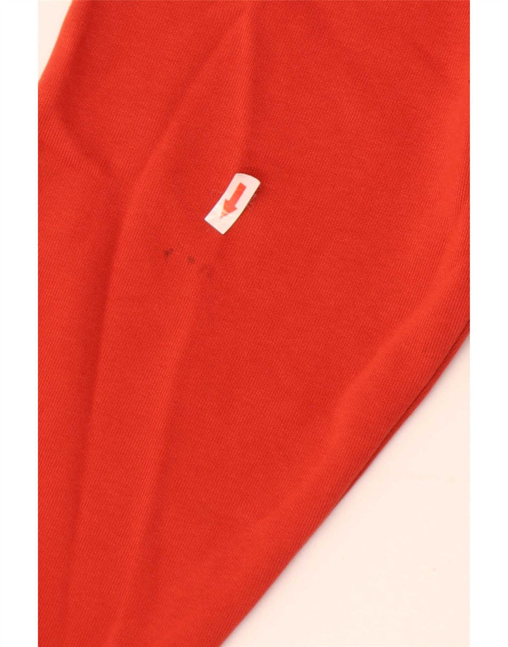Zara Herren-Kapuzenpullover mit Reißverschluss, klein, rote Baumwolle