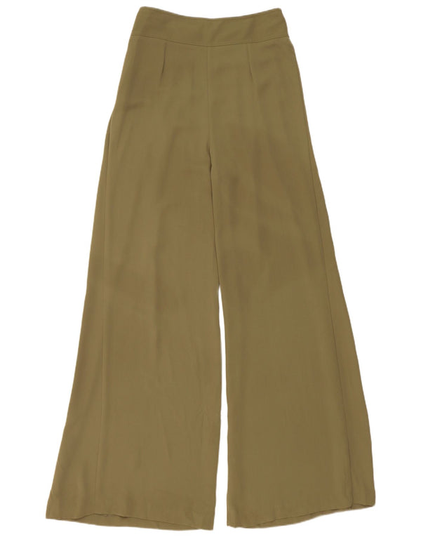 Marks & Spencer Damen-Freizeithose mit hoher Taille, UK 8, Größe S, W26, L32, Khaki