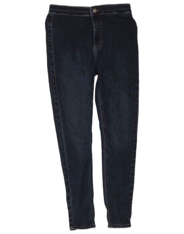 Topshop Damen Joni Skinny Jeans W30 L26 Marineblau Baumwolle