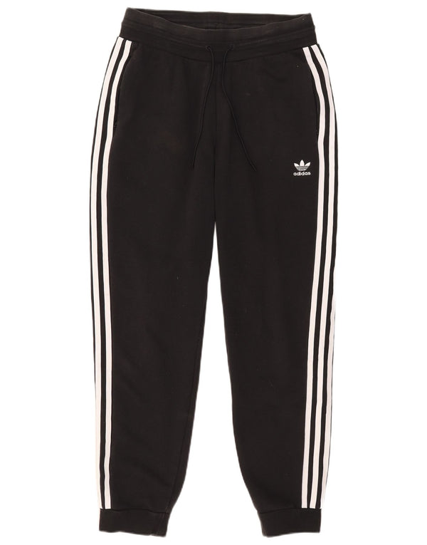 Adidas Damen Trainingshose Jogger UK 14 Mittelschwarze Baumwolle
