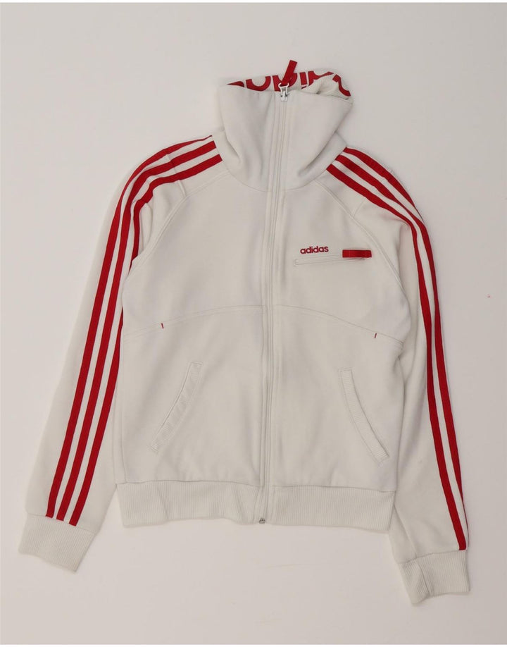 ADIDAS Mädchen-Trainingsanzug, Top-Jacke, 13–14 Jahre, weiße Baumwolle