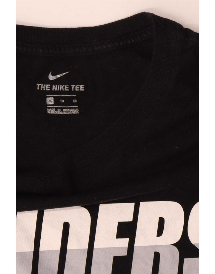 Nike Herren Raiders Graphic T-Shirt Top XL Schwarz