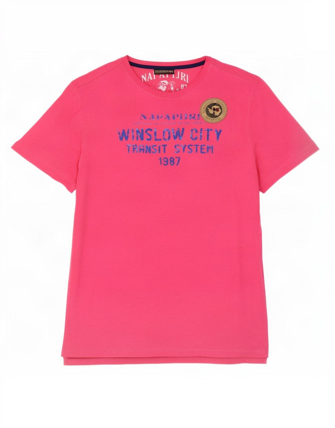 Napapijri Herren T-Shirt mit Grafik, Größe L, Rosa