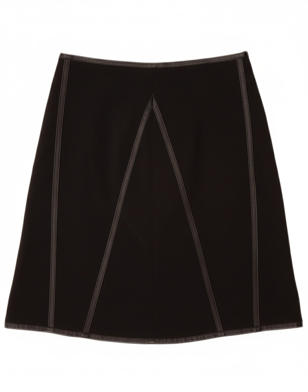 VINTAGE Damen A-Linienrock W28 Medium Schwarz