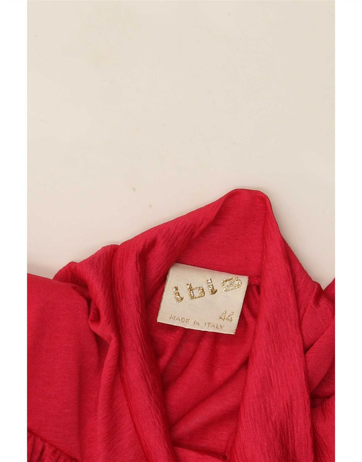 Vintage Damen Loose Fit Hemdbluse IT 44 Mittelrosa