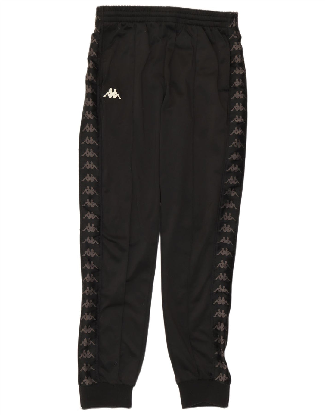 Kappa Herren-Trainingshose mit Grafik, mittelgroß, Schwarz