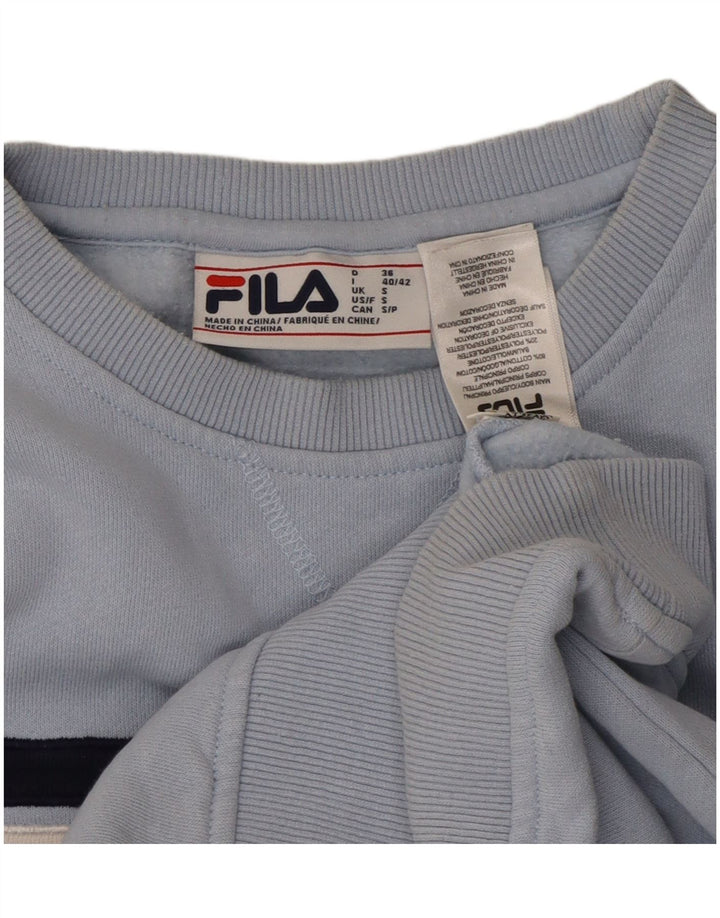 FILA Damen-Sweatshirt in Übergröße, Gr. 10, Größe S, Blau, Farbblock