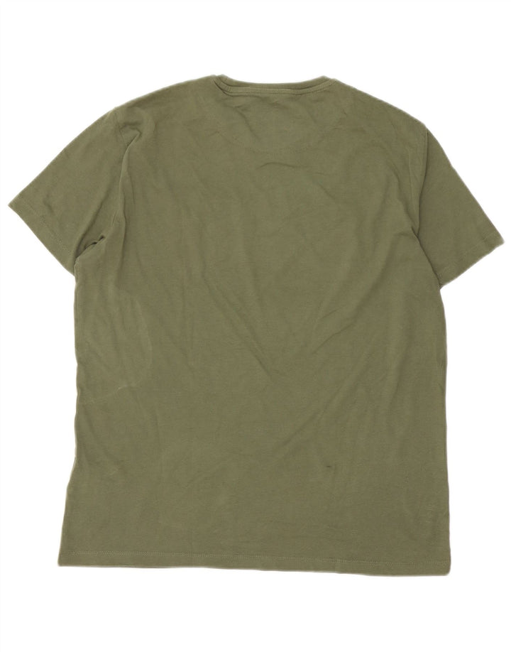 Gas Herren-T-Shirt mit Grafik, Größe L, Grün, Baumwolle