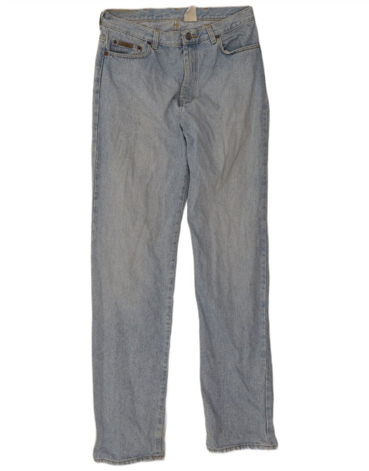 Calvin Klein Herren Straight Jeans W34 L34 Blaue Baumwolle