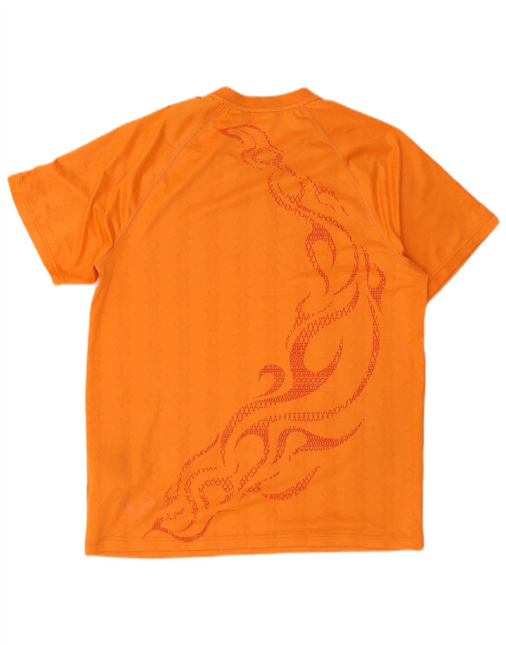 Nike Herren T-Shirt Top Mittelorange Paisley Polyester
