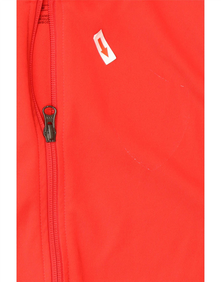 Nike Dri-Fit-Trainingsanzug-Oberteil für Jungen, 12–13 Jahre, groß, rotes Polyester