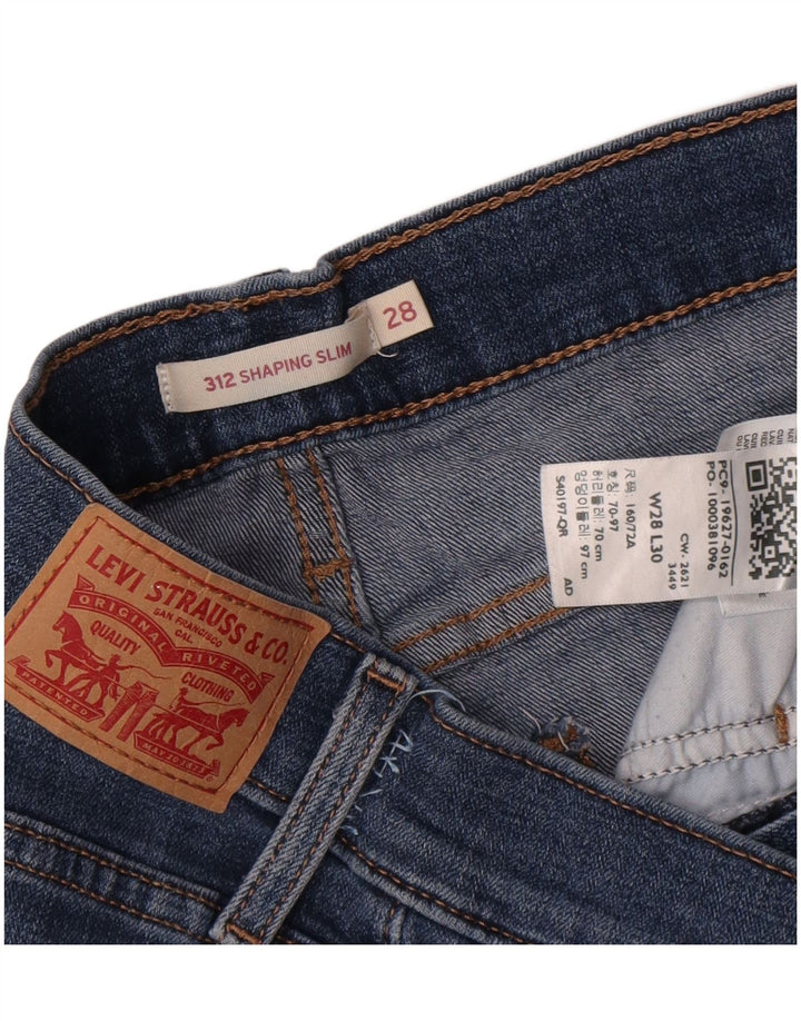 Levi's Damen 312 Shaping Slim Jeans W28 L30 Blau