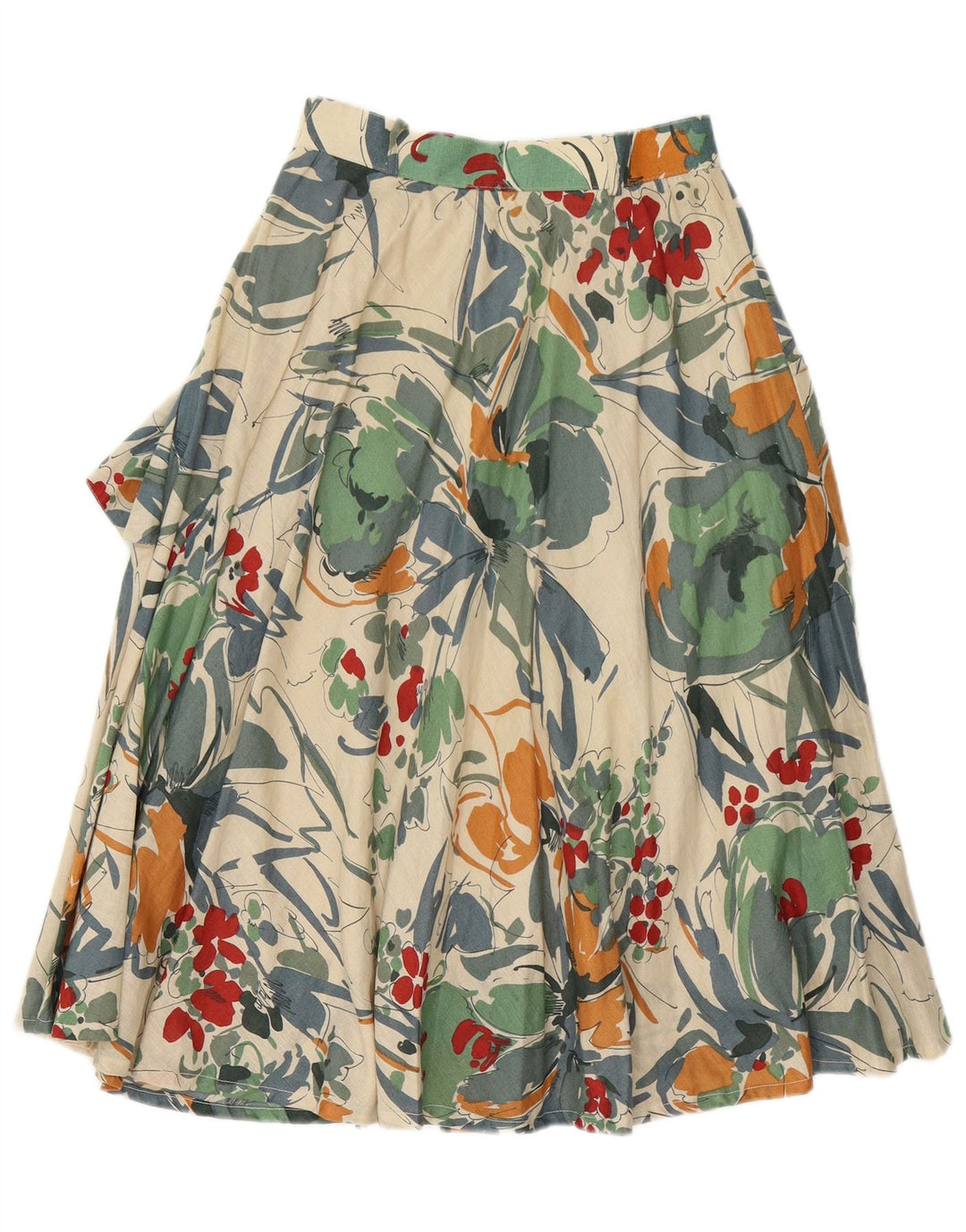 Vintage Damen A-Linienrock mit hoher Taille IT 42 Medium W26 Mehrfarbig